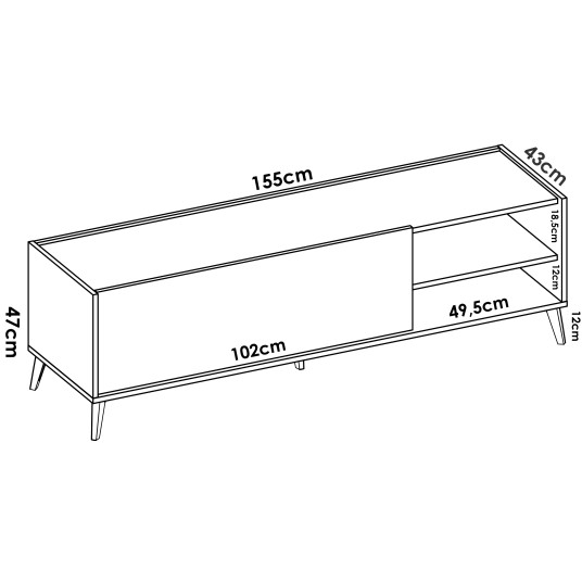 Mueble Bajo TV – Estilo Nórdico para...