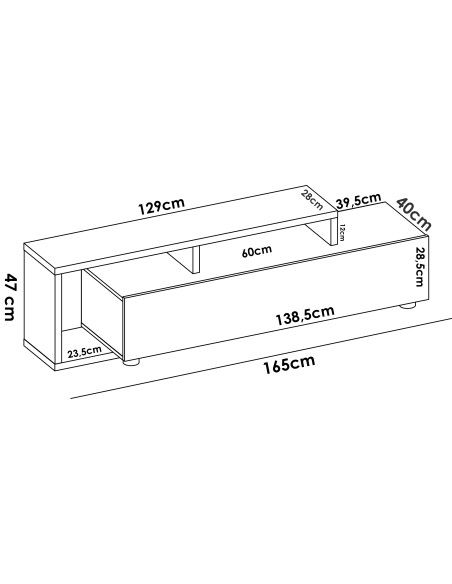 MUEBLE BAJO TV KRAM