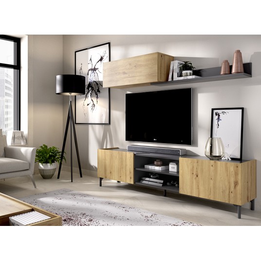 MUEBLE DE SALON COMPACTO TV TASS