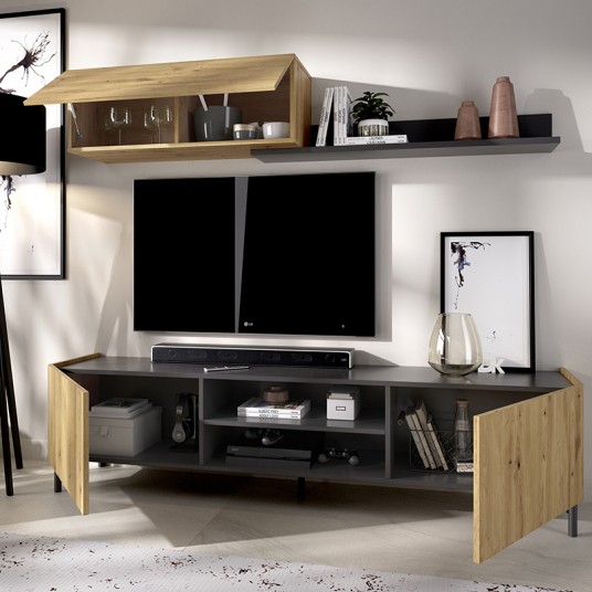 MUEBLE DE SALON COMPACTO TV TASS