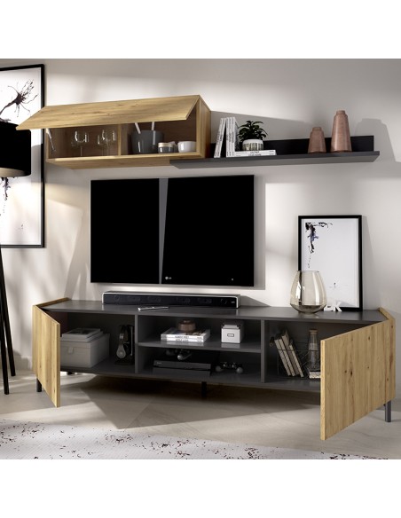 MUEBLE DE SALON COMPACTO TV TASS