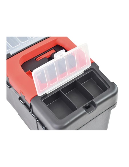 Caja de herramientas profesional con ruedas 45x25x44 cm