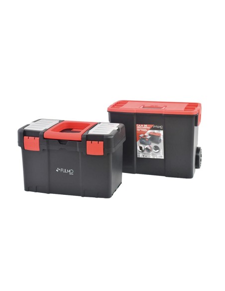 Caja de herramientas profesional con ruedas 45x25x44 cm