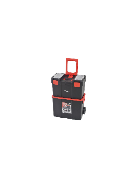Caja de herramientas profesional con ruedas 45x25x44 cm