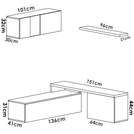 SALÓN DE TV COMPACTO ELLE