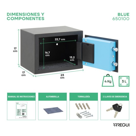 Caja Fuerte Electrónica Blue – Arregui