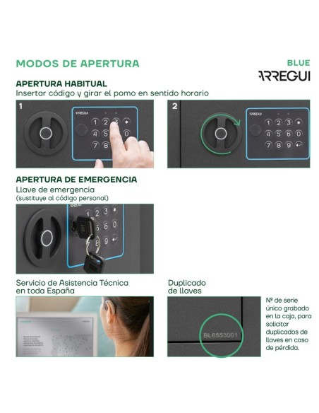 Caja Fuerte Electrónica Blue – Arregui