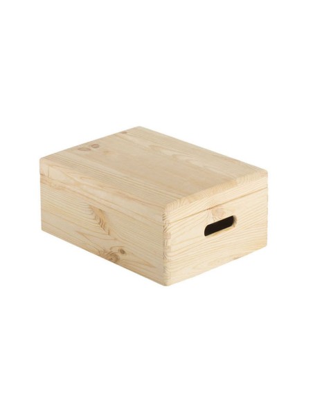 CAJA DE MADERA DE PINO CON TAPA CBT403014.
