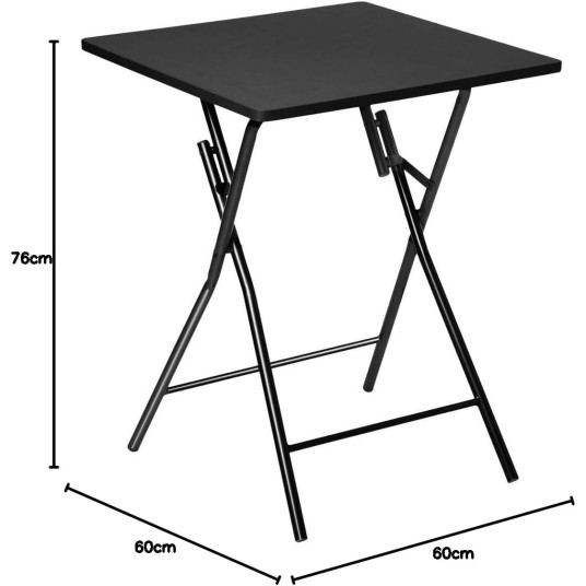 Mesa Plegable 4 Plazas negra