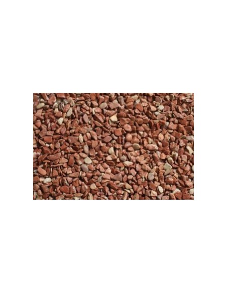 Piedra canto rojo 25 kg decorativa