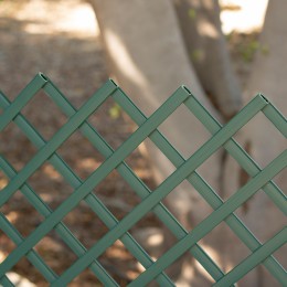 Celosía de PVC fija verde 1x2 m