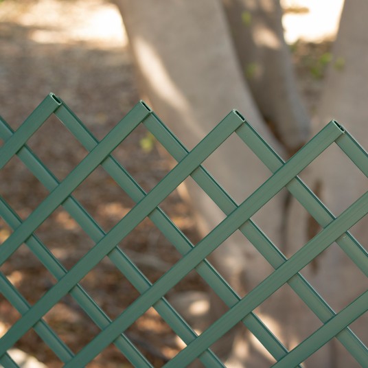 Celosía de PVC fija verde 1x2 m