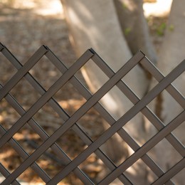 Celosía Fija PVC 1x2 m Marrón