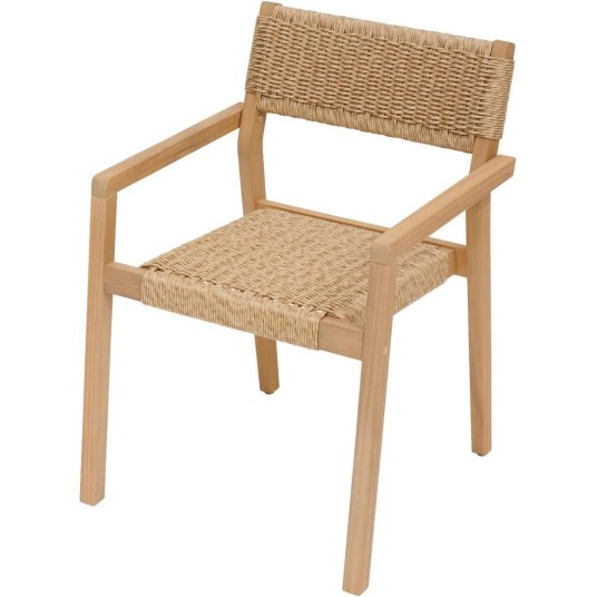 sillón de jardín Temeira Hespéride de madera acacia