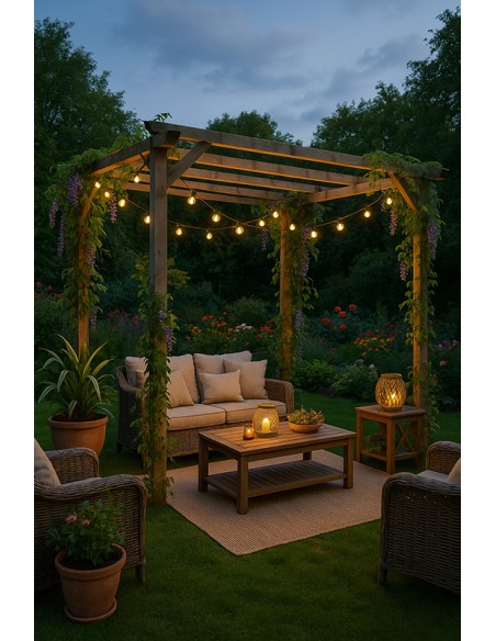 Pérgola de Madera Patagonie 3x3 m