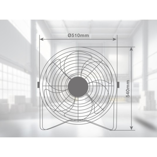 Ventilador de suelo Aidone con aspas...