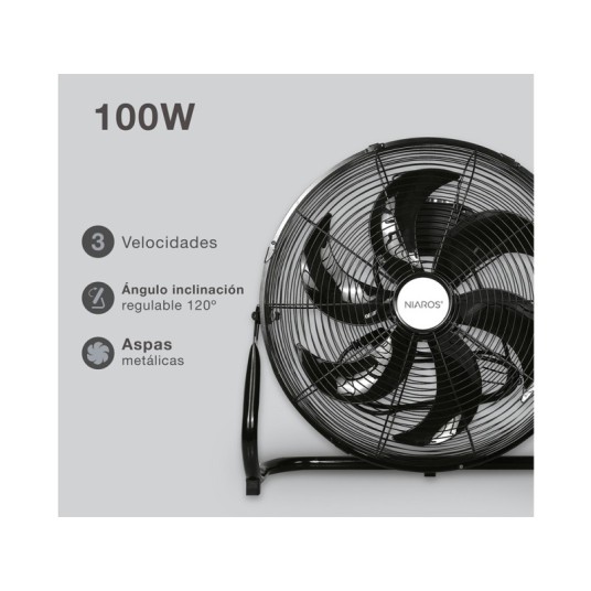 Ventilador de suelo Aidone con aspas...