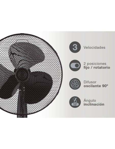 Ventilador de pie Nametil con 50W