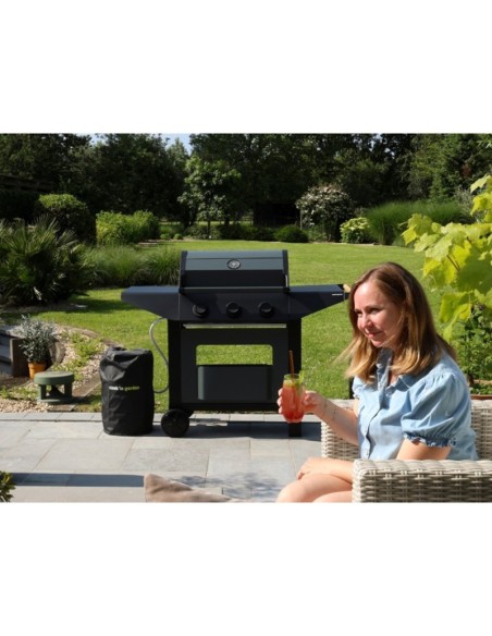 Barbacoa de gas Garden Max Burn 3 quemadores 10,5 kW