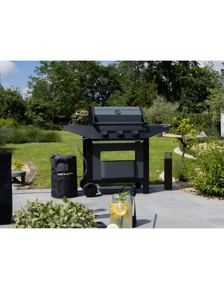 Barbacoa de gas Garden Max Burn 3 quemadores 10,5 kW