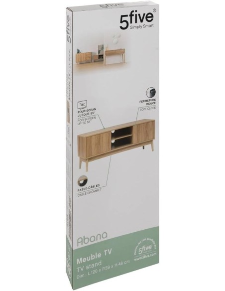 Mueble de TV con 2 puertas Abana
