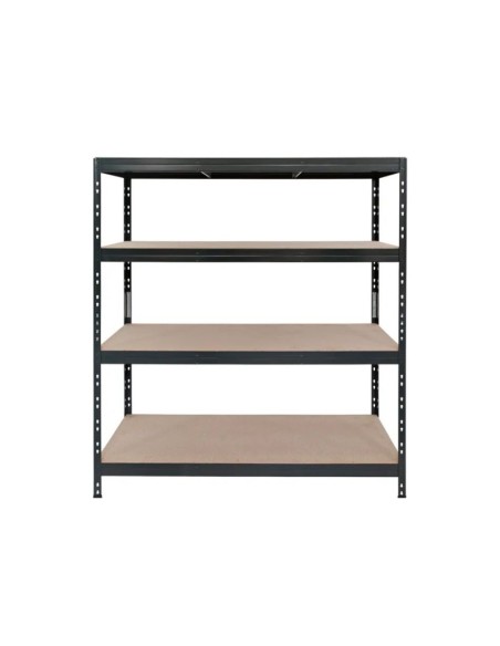 Estantería metálica gris 4 baldas sin tornillos