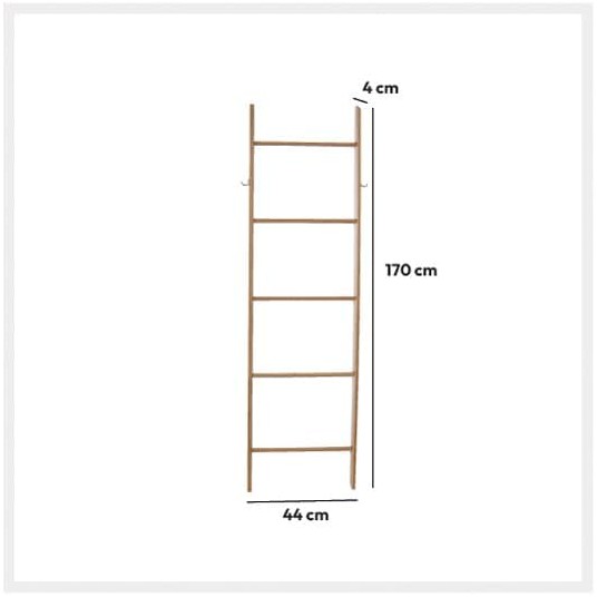 Toallero Escalera de Bambú – 5 Niveles