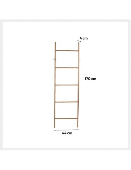 Toallero Escalera de Bambú – 5 Niveles