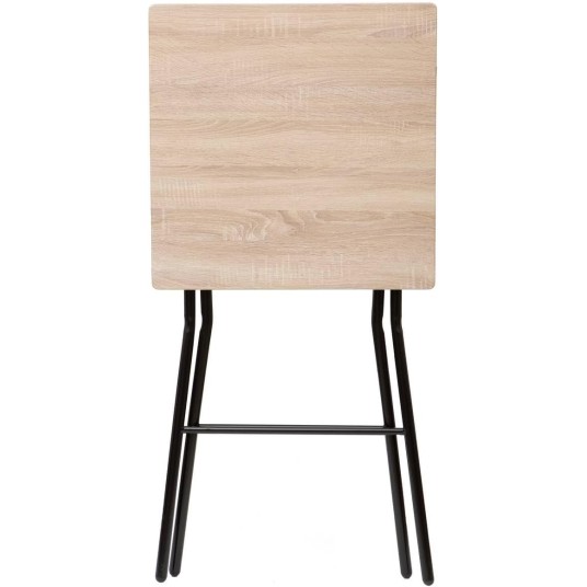 Mesa de Bar Plegable Efecto Madera —...