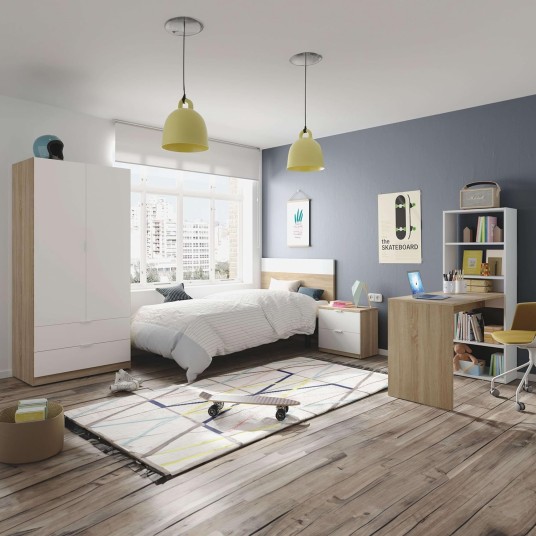 Conjunto dormitorio juvenil cabecero...