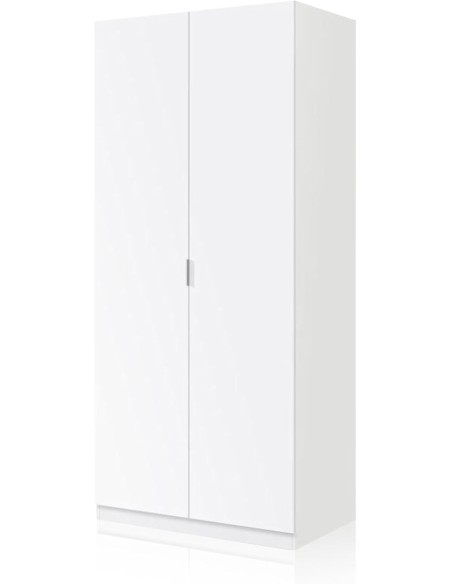 Armario 2 puertas low cost blanco