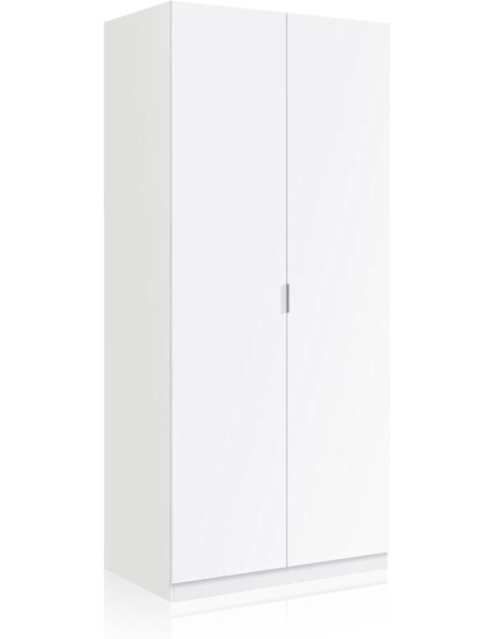 Armario 2 puertas low cost blanco