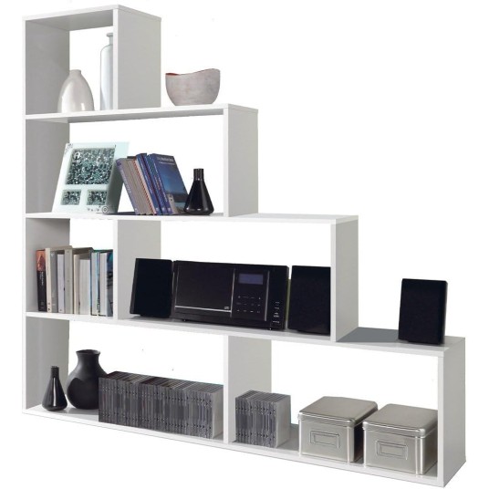 Estantería modular Mulk Fores 6 estantes blanco brillo