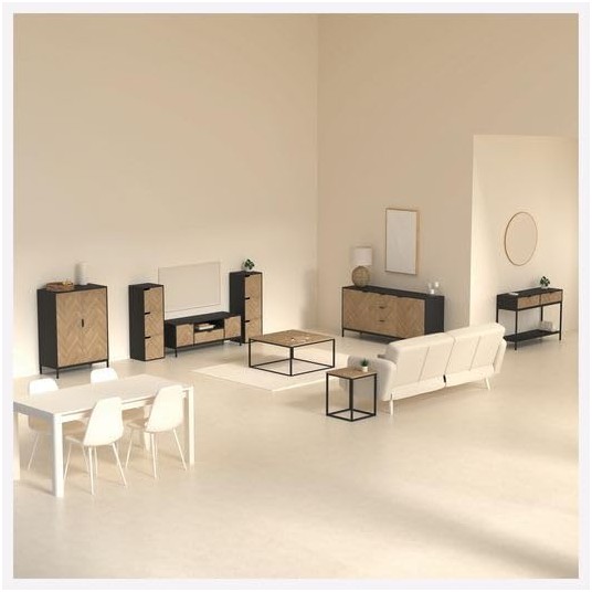 Aparador Chevron – 2 puertas y 3 cajones