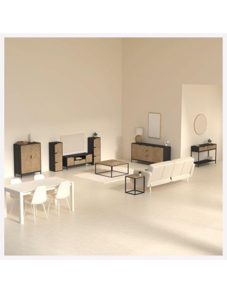 Aparador Chevron – 2 puertas y 3 cajones