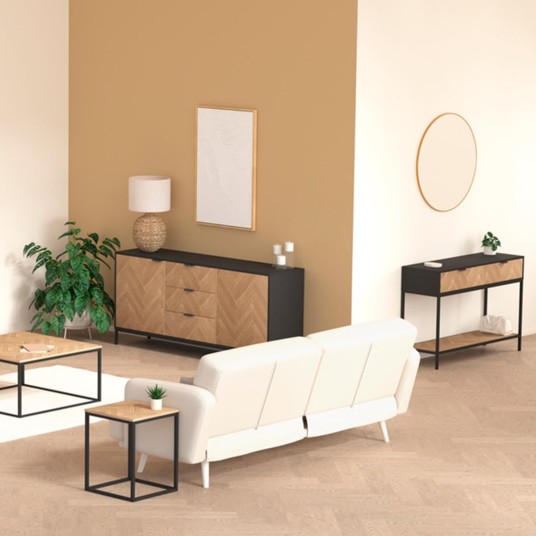 Aparador Chevron – 2 puertas y 3 cajones