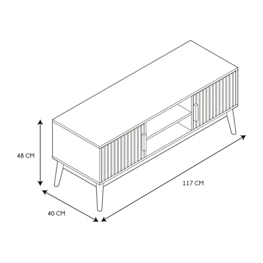 Mueble TV Klaus – estilo nórdico