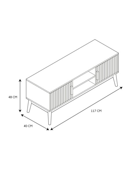 Mueble TV Klaus – estilo nórdico