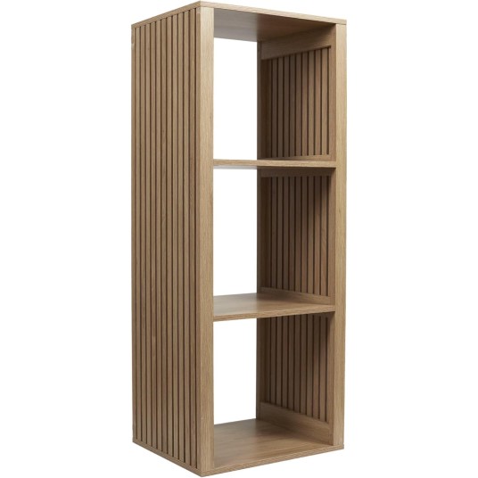 Estantería 3 Cubos Klaus de estilo nórdico, acabado natural, ideal para organizar y decorar cualquier habitación.