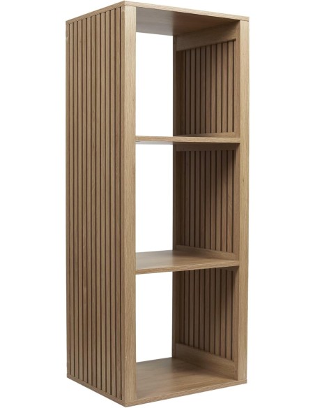 Estantería 3 Cubos Klaus de estilo nórdico, acabado natural, ideal para organizar y decorar cualquier habitación.