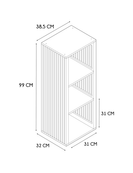 Estantería 3 Cubos Klaus – estilo nórdico