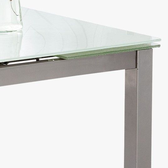 Mesa de Comedor de cristal Extensible...