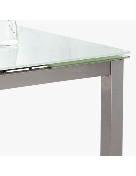 Mesa de Comedor de cristal Extensible Cameron