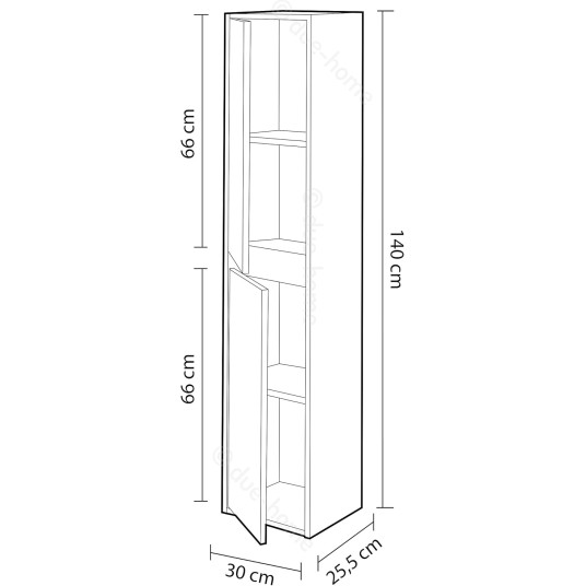 Columna de baño suspendida Dakota