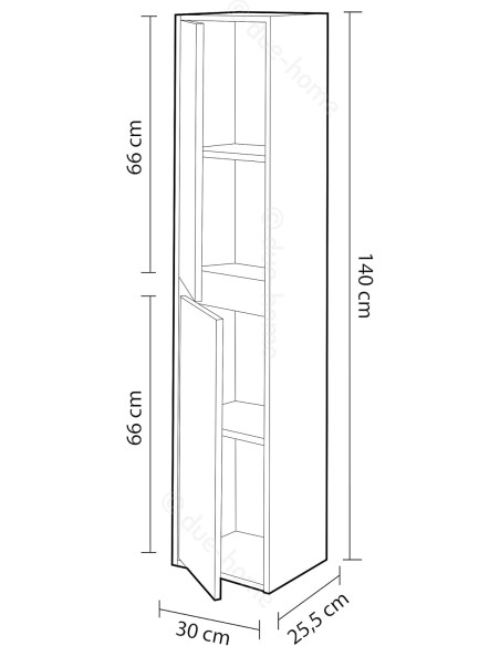 Columna de baño suspendida Dakota