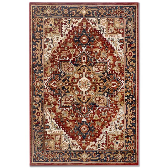 Alfombra ATLAS beige de alta densidad para salón