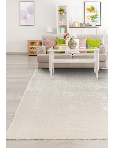 Alfombra Viva Blanca– Pelo Largo y Estilo Confortable