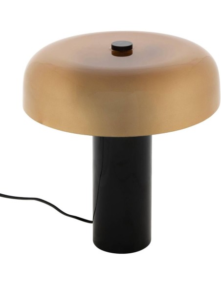 Lámpara de mesa Jody con pantalla de vidrio y base metálica