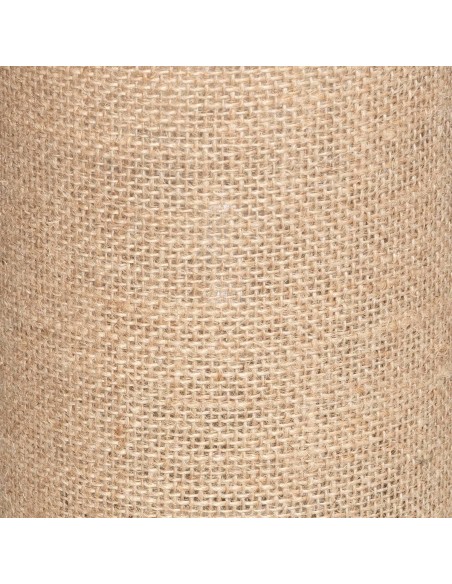 Lámpara de mesa Elva con pantalla de lino y base de madera