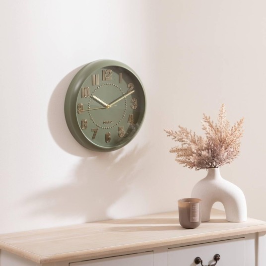 Reloj de pared Alizée Atmosphera con esfera de polipropileno y números de aluminio